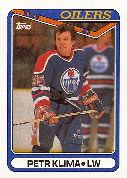1990-91 Topps #85 Petr Klima VG Edmonton Oilers 