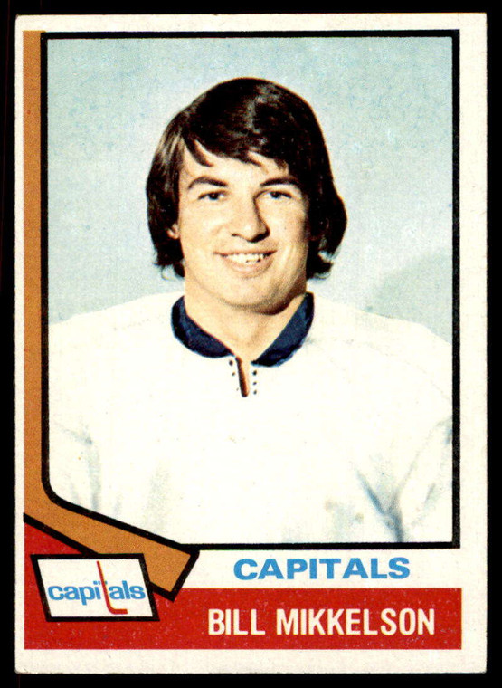 1974-75 Topps #23 Bill Mikkelson VG  Washington Capitals 