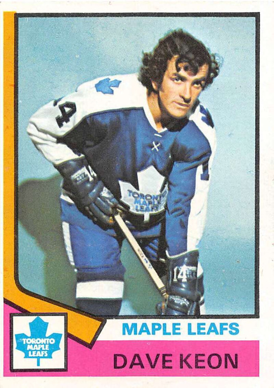 1974-75 Topps #151 Dave Keon VG  Toronto Maple Leafs 