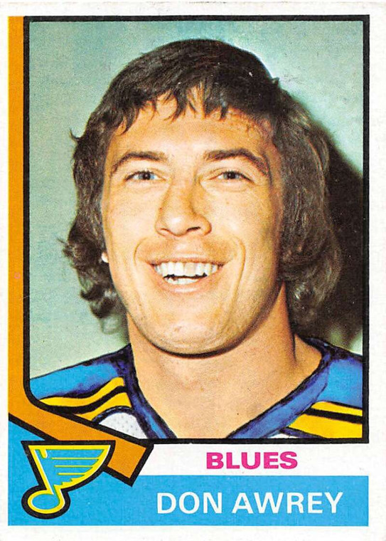 1974-75 Topps #80 Don Awrey VG  St. Louis Blues 