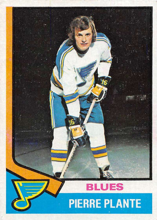 1974-75 Topps #149 Pierre Plante VG  St. Louis Blues 