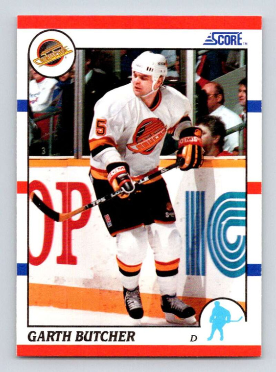 1990-91 Score #18 Garth Butcher VG  Vancouver Canucks 