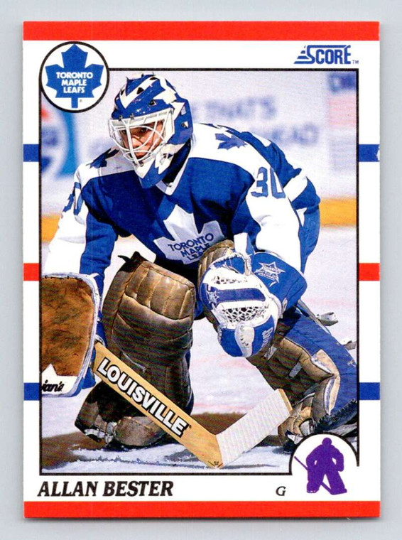 1990-91 Score #27 Allan Bester VG  Toronto Maple Leafs 