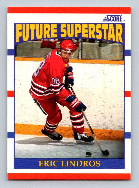 1990-91 Score #440 Eric Lindros VG  RC Rookie Oshawa Generals 