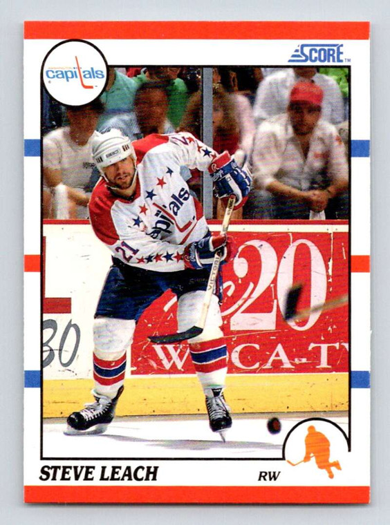 1990-91 Score #279 Steve Leach VG  Washington Capitals 