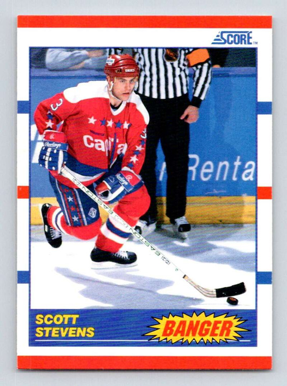1990-91 Score #341 Scott Stevens VG  Washington Capitals 