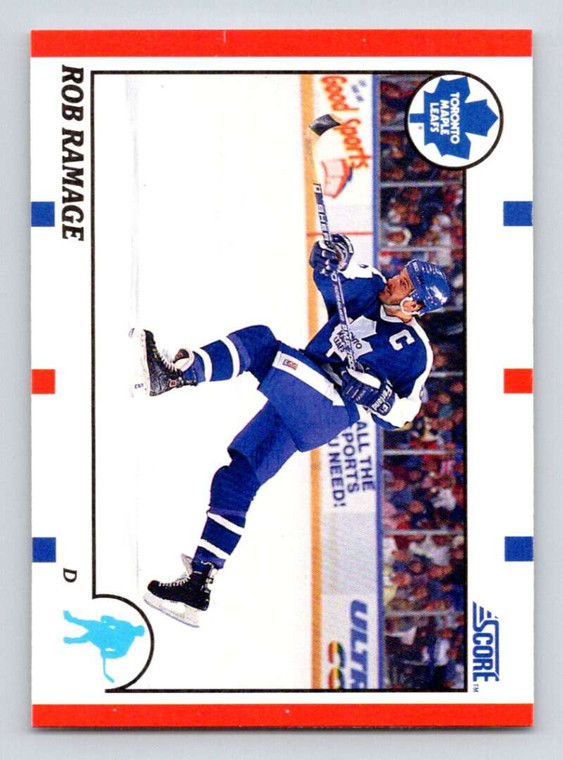 1990-91 Score #36 Rob Ramage VG  Toronto Maple Leafs 