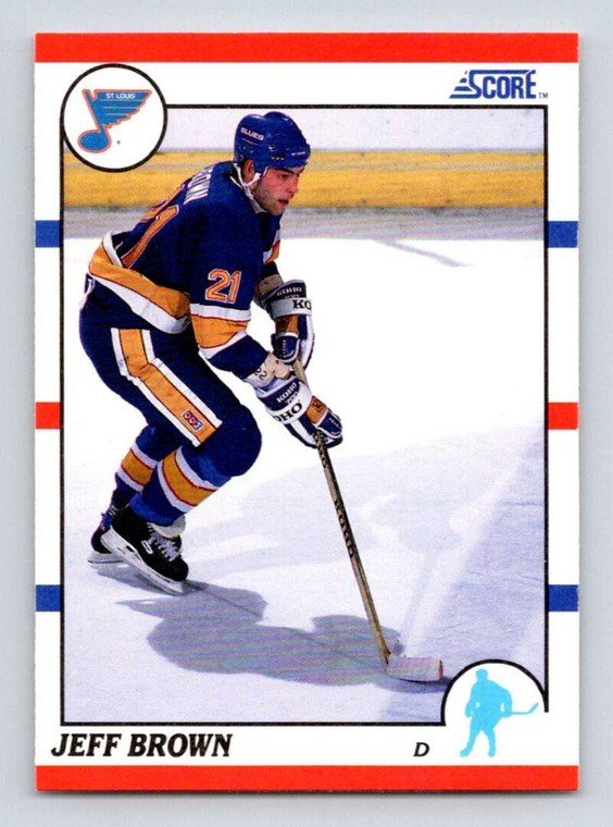 1990-91 Score #41 Jeff Brown VG  St. Louis Blues 