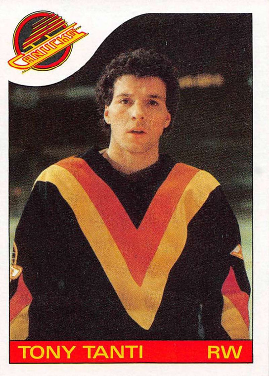 1985-86 Topps #153 Tony Tanti VG  Vancouver Canucks 