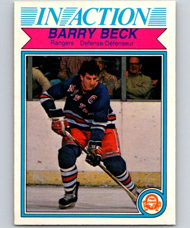 1982-83 O-Pee-Chee #220 Barry Beck IA VG New York Rangers 