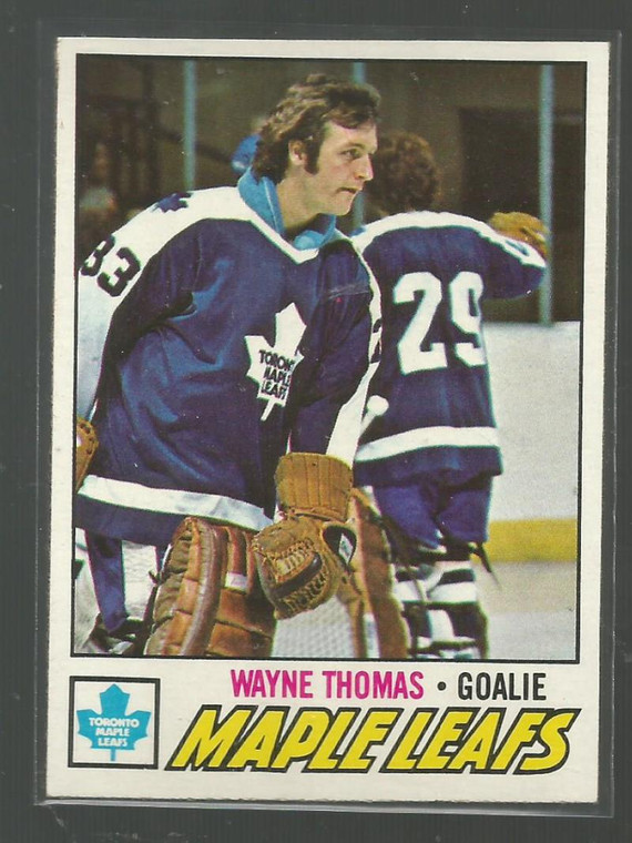 1977-78 Topps #19 Wayne Thomas VG  Toronto Maple Leafs 