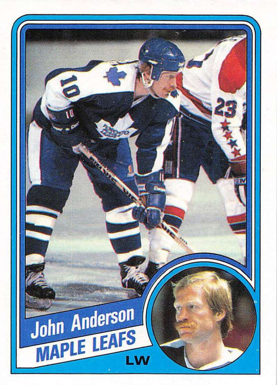 1984-85 Topps #136 John Anderson VG  Toronto Maple Leafs 