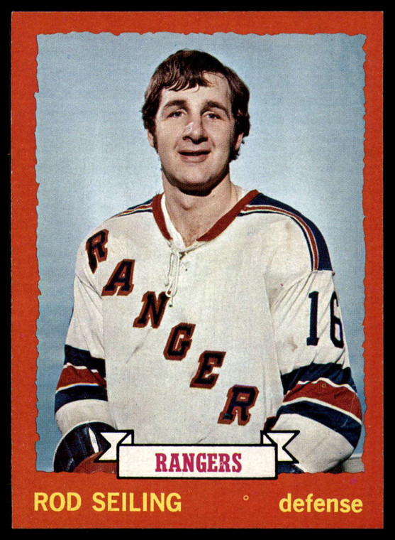 1973-74 Topps #9 Rod Seiling VG New York Rangers 