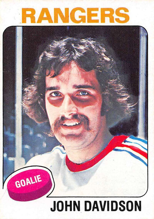 1975-76 Topps #183 John Davidson VG New York Rangers 