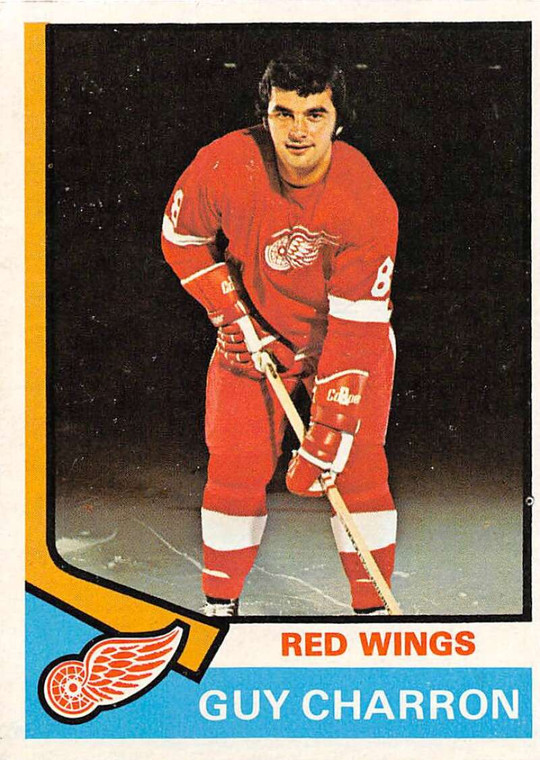 1974-75 Topps #57 Guy Charron VG  Detroit Red Wings 