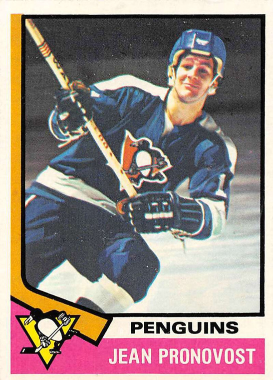 1974-75 Topps #110 Jean Pronovost VG  Pittsburgh Penguins 