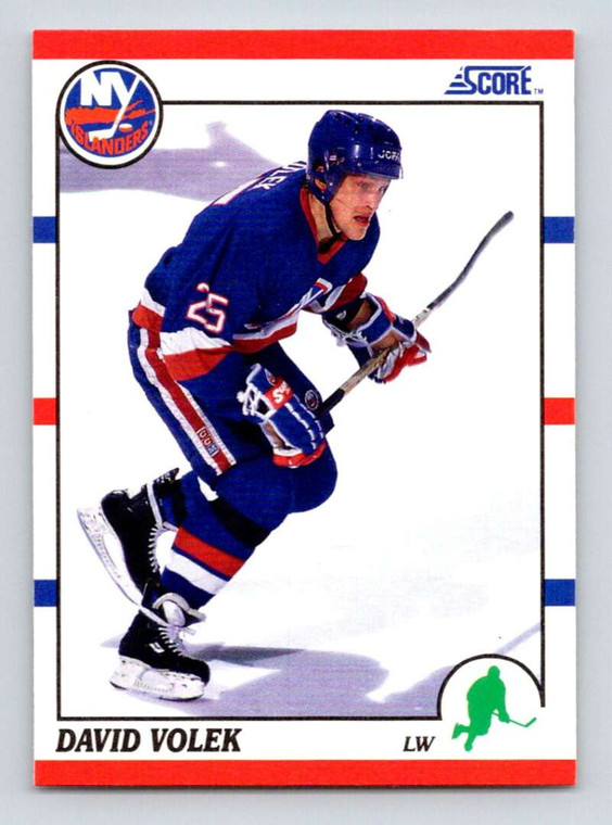 1990-91 Score #12 David Volek VG  New York Islanders 