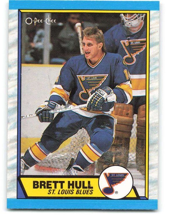1989-90 O-Pee-Chee #186 Brett Hull VG St. Louis Blues 