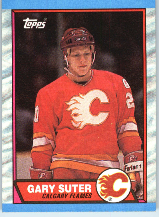 1989-90 Topps #108 Gary Suter VG Calgary Flames 