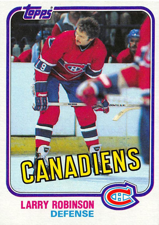 1981-82 Topps #31 Larry Robinson VG Montreal Canadiens 