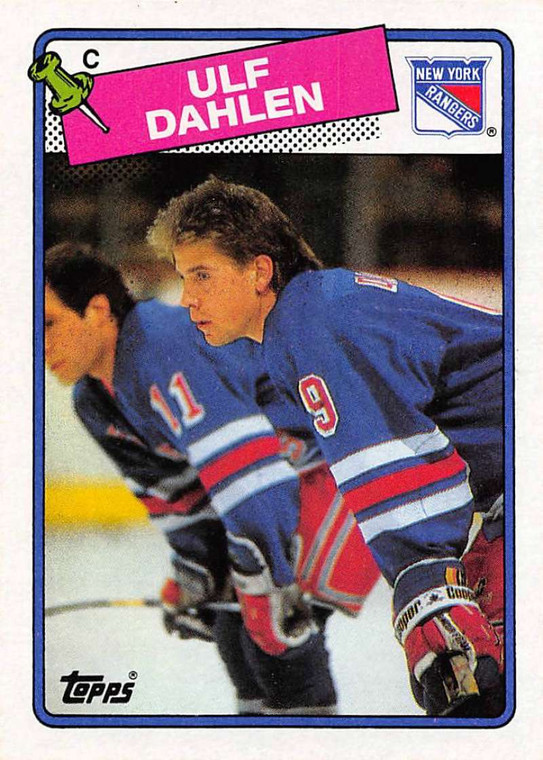 1988-89 Topps #47 Ulf Dahlen VG RC Rookie New York Rangers 