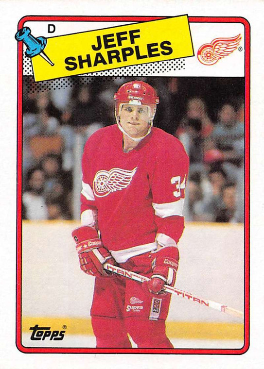1988-89 Topps #48 Jeff Sharples VG RC Rookie 