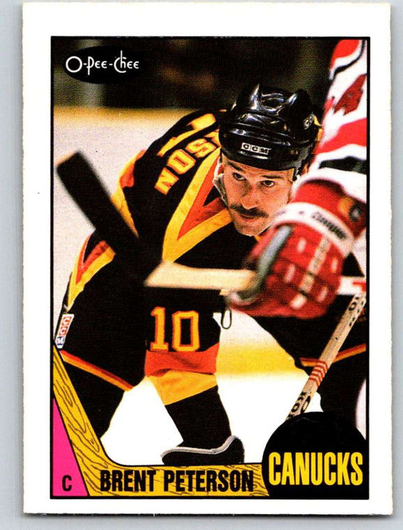 1987-88 O-Pee-Chee #263 Brent Peterson VG Vancouver Canucks 