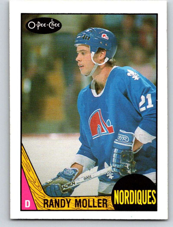 1987-88 O-Pee-Chee #251 Randy Moller VG Quebec Nordiques 