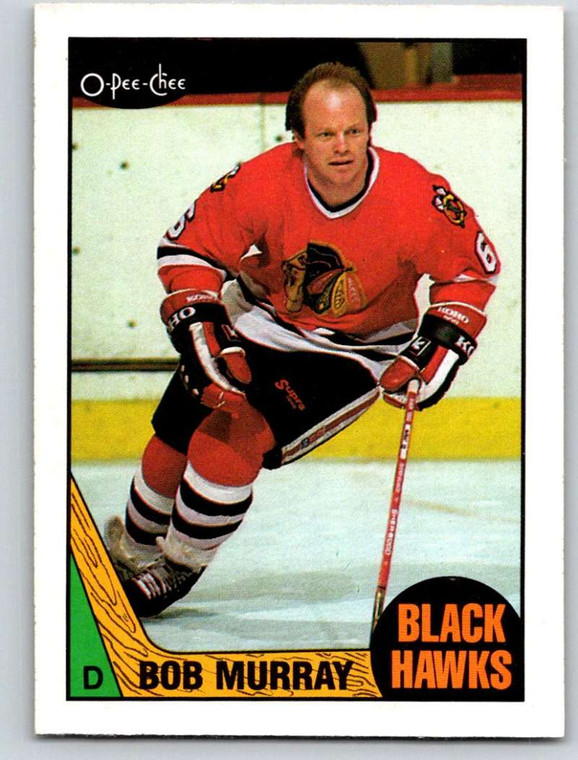 1987-88 O-Pee-Chee #156 Bob Murray VG Chicago Blackhawks 