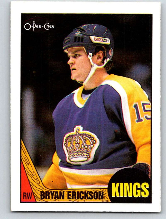 1987-88 O-Pee-Chee #130 Bryan Erickson VG Los Angeles Kings 