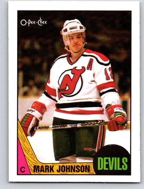 SOLD 183593 1987-88 O-Pee-Chee #101 Mark Johnson VG New Jersey Devils 