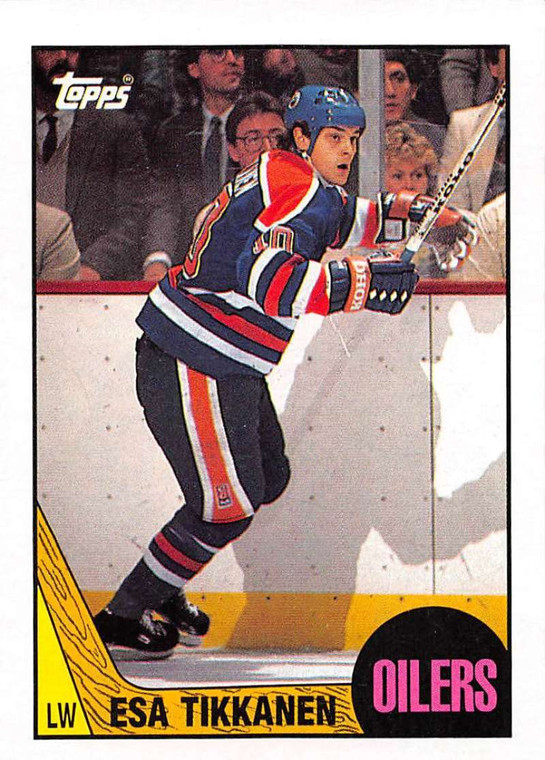 1987-88 Topps #7 Esa Tikkanen VG  RC Rookie Edmonton Oilers 