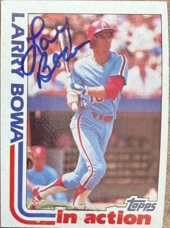 Larry Bowa Autographed 1982 Topps #516