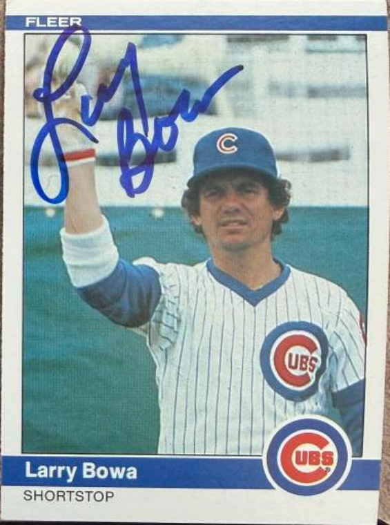 Larry Bowa Autographed 1984 Fleer #486