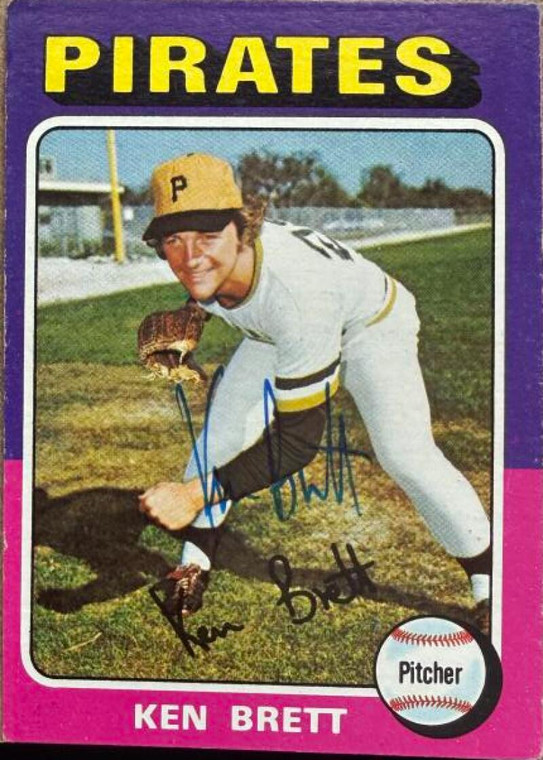 Ken Brett Autographed 1975 Topps #250