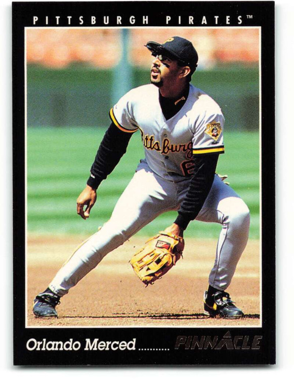 1993 Pinnacle #160 Orlando Merced VG Pittsburgh Pirates 