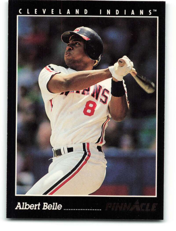 1993 Pinnacle #93 Albert Belle VG Cleveland Indians 