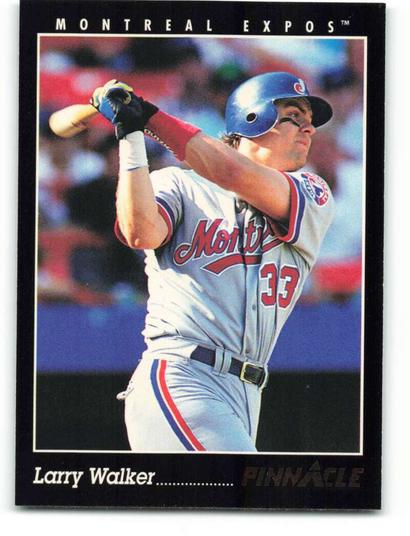 1993 Pinnacle #3 Larry Walker VG Montreal Expos 
