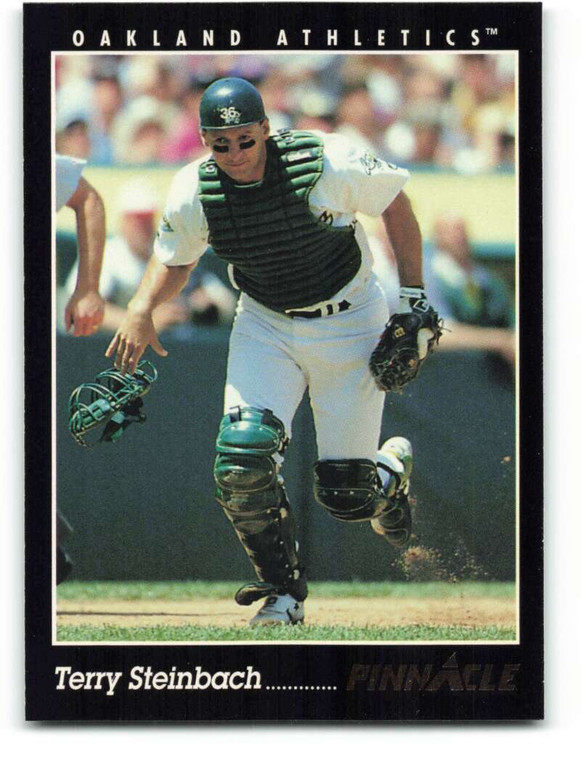 1993 Pinnacle #12 Terry Steinbach VG Oakland Athletics 