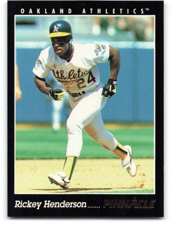1993 Pinnacle #29 Rickey Henderson VG Oakland Athletics 