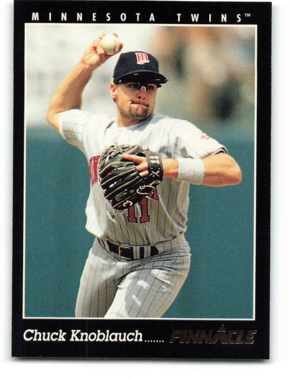 1993 Pinnacle #107 Chuck Knoblauch VG Minnesota Twins 