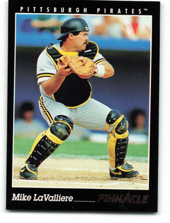 1993 Pinnacle #219 Mike LaValliere VG Pittsburgh Pirates 
