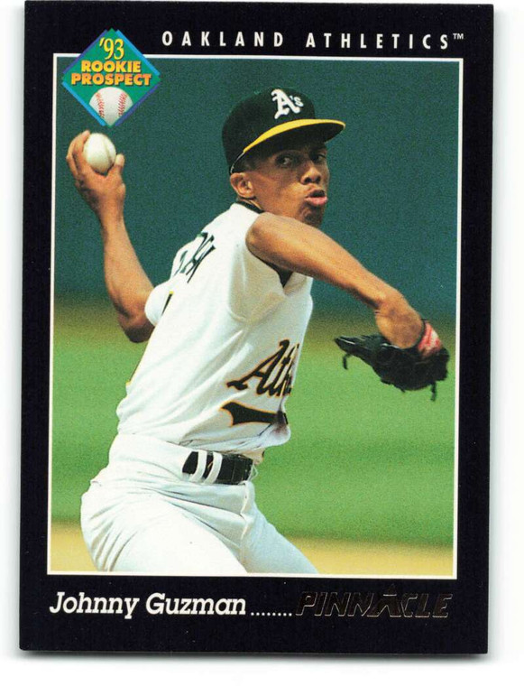 1993 Pinnacle #261 Johnny Guzman VG Oakland Athletics 