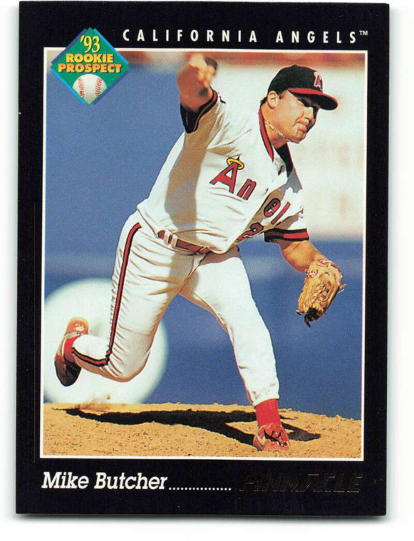 1993 Pinnacle #262 Mike Butcher VG California Angels 