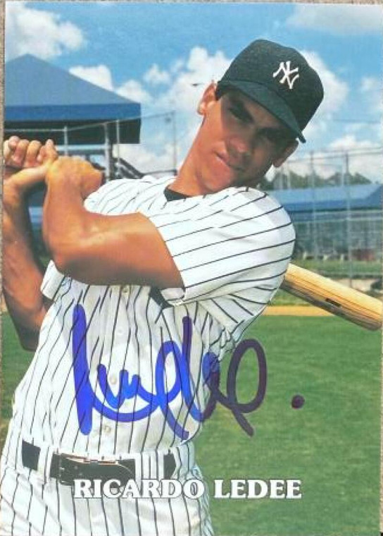 Ricky Ledee Autographed 1992 Tampa Yankees #NNO