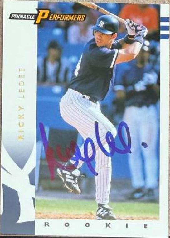 Ricky Ledee Autographed 1998 Pinnacle Performers #133 ROO