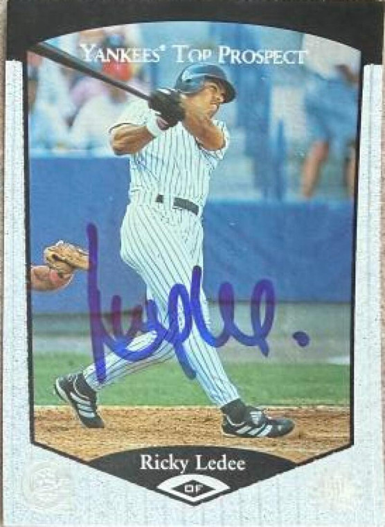 Ricky Ledee Autographed 1998 SP Top Prospects #87  