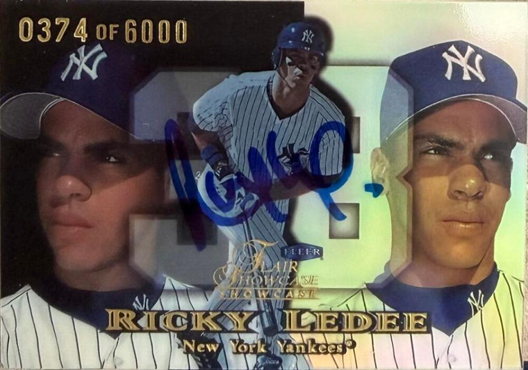 Ricky Ledee Autographed 1999 Flair Showcase - Flair Showcase Row 1 (Showcase) #118 SN6000