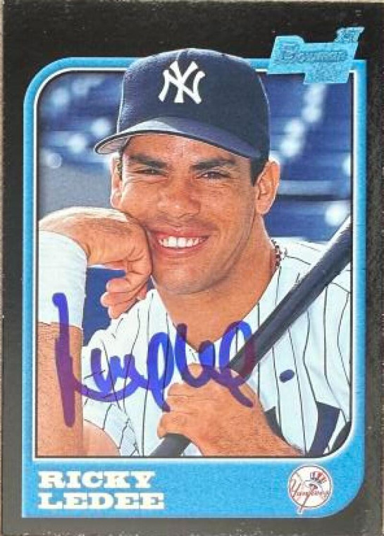 Ricky Ledee Autographed 1997 Bowman #75 FBC, RC