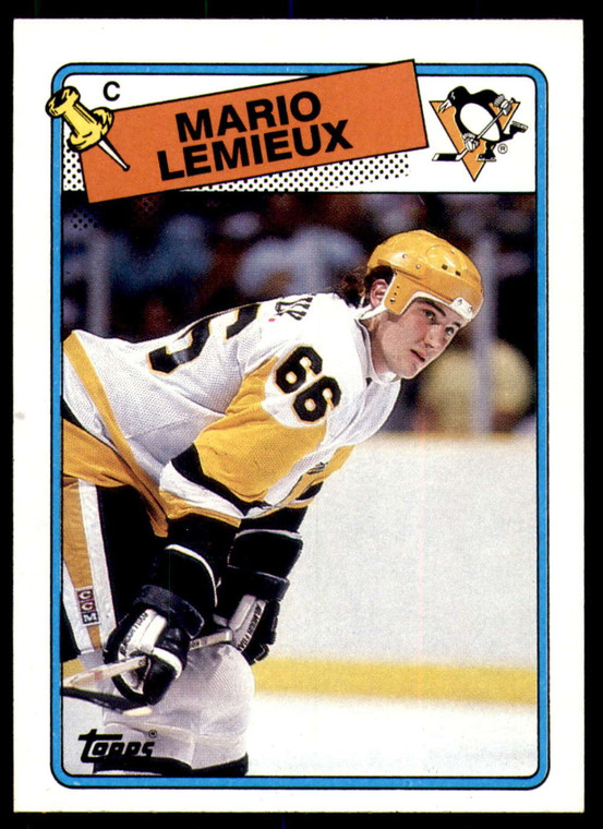 1988-89 Topps #1 Mario Lemieux VG Pittsburgh Penguins 